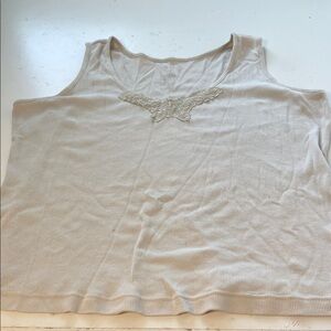 Butterfly 22/24W Perfect Fit Tan Colored Butterfly Collar Tank Top